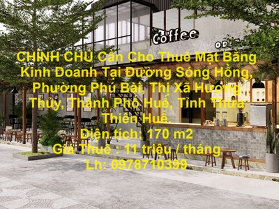 Chính chủ cần cho thuê mặt bằng kinh doanh tại phú bài ,hương thủy,tp huế. 0
