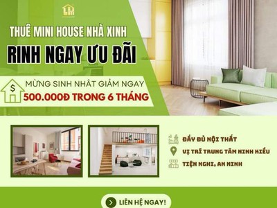 Cho thuê phòng Minihouse full nội thất từ 2,7tr/tháng 0