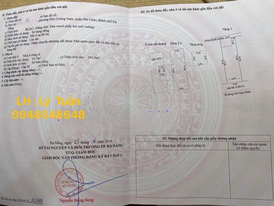 Bán nhà mặt tiền 3 tầng Hà Huy Giáp, phường Hòa Cường Nam 1