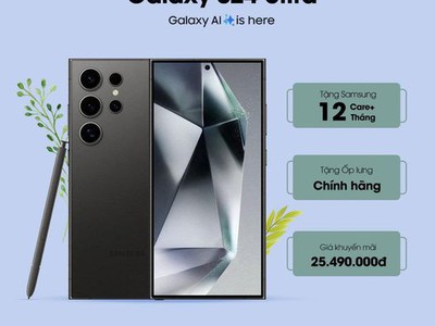 Sở hữu siêu phẩm Galaxy S24 Ultra với Galaxy AI cho bạn nhiều cách kết nối, sáng tạo và giải trí hoà 0