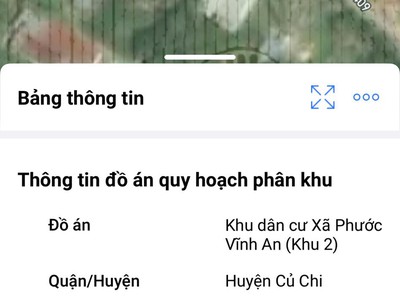 Xã phước vĩnh an, củ chi, bán nhanh miếng đất mặt tiền đường so 409 0