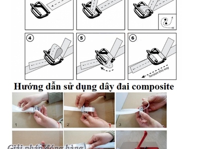 Hướng dẫn sử dụng Dây đai composite và bọ siết dây đai 9