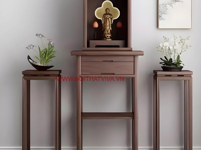 Tủ Thờ Đẹp Bằng Gỗ Hiện Đại Sang Trọng Nâng Tầm Tâm Linh 0