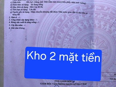 Bán đất và kho đã có sẵn cẩu trục 5 tấn -  đường khánh an 1