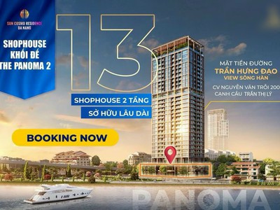 Shophouse khối đế Sun Cosmo cầu Trần Thị lý, chiết khấu lên đến 17, sở hữu lâu dài, kinh doanh sầm 7