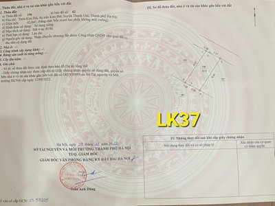 Cần bán gấp mảnh 42m trung tâm thị trấn kim bài, thanh oai. giá nét 1tỷ3 3