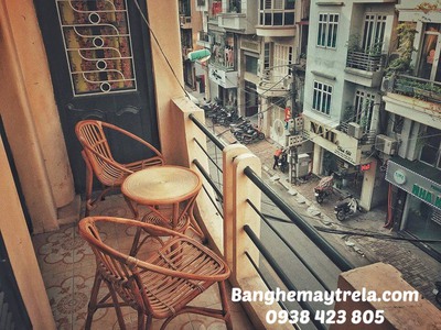 Bàn ghế mây ban công giá rẻ 3