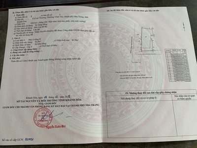 Bán nhà cấp 4 đường 2 Tháng 4 P. Vĩnh Thọ DT 108.9m2 Sổ Hồng 3