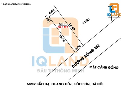 68m đất bắc hạ, quang tiến, sóc sơn 3
