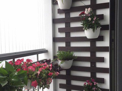 Ứng dụng làm giàn hoa của thanh gỗ nhựa 0