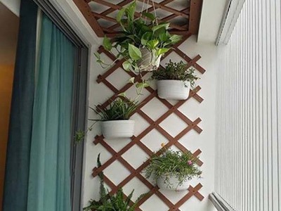 Ứng dụng làm giàn hoa của thanh gỗ nhựa 1