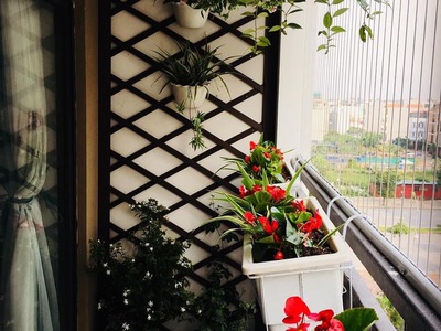 Ứng dụng làm giàn hoa của thanh gỗ nhựa 2