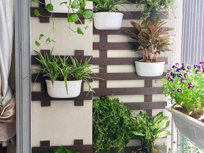 Ứng dụng làm giàn hoa của thanh gỗ nhựa 3