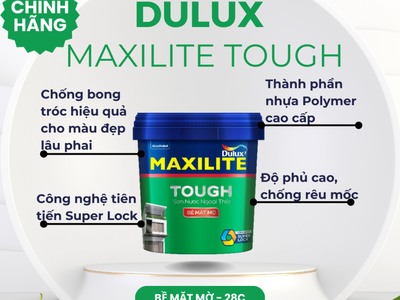 Sơn ngoại thất Maxilite từ dulux Tough 0
