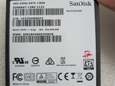 Ổ cứng laptop Sandisk Z400s dung lượng 128GB SSD 1