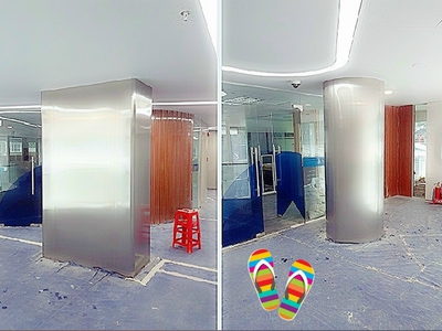 Ốp inox cửa thang máy - ốp cột inox 304 - Lan can inox 304 17