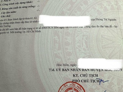 Đất đẹp - giá tốt - chính chủ cần bán lô đất vị trí đẹp tại tân thới nhì - hóc môn - hcm 1