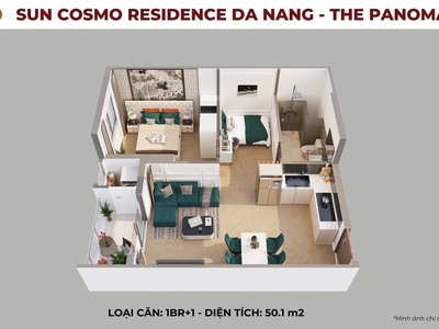 Chính chủ mở bán 01 căn hộ 2 ngủ view trực diện sông hàn - phân khúc bán chạy nhất dự án sun cosmo 4