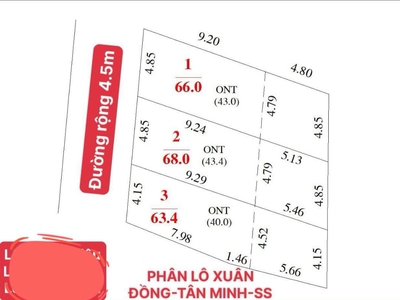 Chưa đến 700tr sở hữu ngay 63,4m2 đất xuân đồng, tân minh, sóc sơn. 4