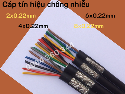 Cáp tín hiệu, cáp điều khiển 2/4/6/8 lõi chống nhiễu 2