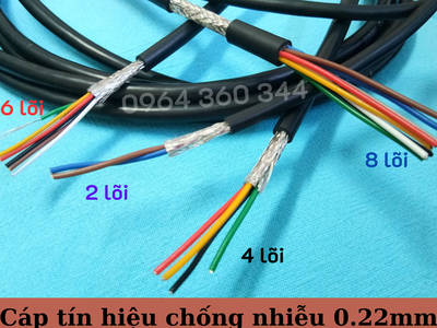 Cáp tín hiệu, cáp điều khiển 2/4/6/8 lõi chống nhiễu 1