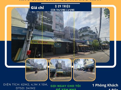 Cho thuê nhà mặt tiền phú thọ hòa 62m2, 5lầu st, 29triệu - có thang máy 0