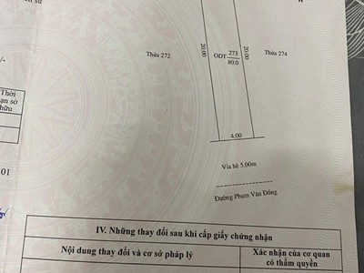 Bán gấp 80m2 đường Phạm Văn Đồng kinh doanh tốt chỉ 5,3 tỷ 0