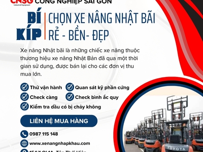 Bí kíp chọn xe nâng Nhật Bãi rẻ - bền- đẹp 0