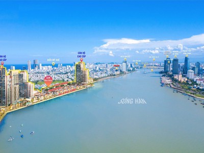 Nhà phố Đà Nẵng ngay sông Hàn mở bán GĐ 1, chiết khấu 16,5, ngân hàng hỗ trợ 70, 0 lãi 30 tháng 8
