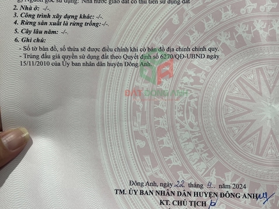 Bán 113m2 đất thuỵ lâm đông anh - 3 ô tô tránh - kinh doanh - 3 mặt thoáng 2