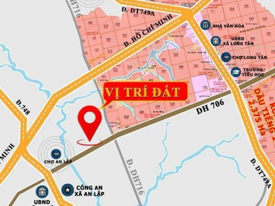 255m2 đất mặt tiền 8m tại Bình Dương gần chợ cần tiền bán gấp chỉ 450tr 1