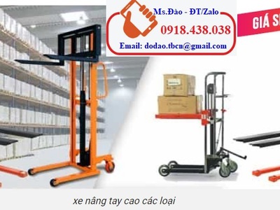 Xe nâng tay cao 1 tấn 2 tấn 3 tấn nâng cao 1.6-3m giá rẻ 2