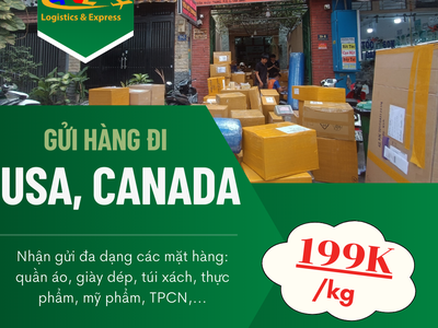 Gửi hàng đi USA,CANADA -  Tiến Việt Express 2
