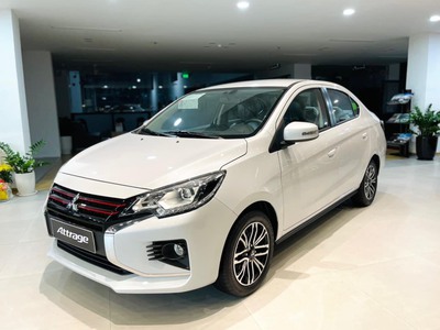Duy Nhất 1 Xe Mới  Mitsubishi Attrage Cvt H 2023 Màu Trắng Giá Bán Chỉ 420 Triệu 1