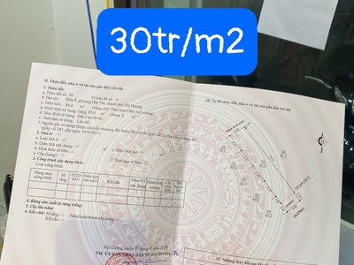 Bán đất tại  tp hải dương 1
