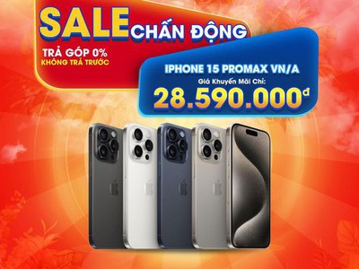 Sale chấn động iphone 15 promax VN/A 0