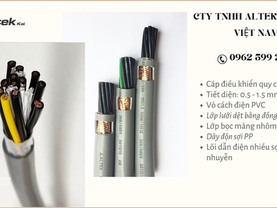 Cáp 12 lõi, Cáp điều khiển Altek kabel rvv, rvvp giá sỉ 0