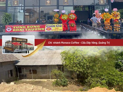 Nhượng quyền thương hiệu cafe Monaco chi phí thương hiệu 0đ 1