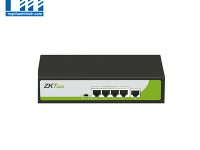 Switch PoE 4 cổng 10/100Mbps ZKTeco PE041-55-C 0