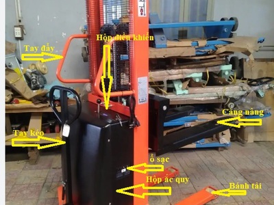 Giảm giá Xe nâng bán tự động 1-2 tấn, nâng cao từ 1.6-3m 1