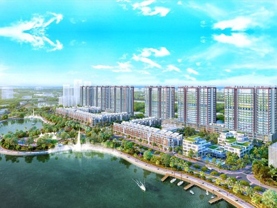 Căn hộ Khai Sơn hơn 100m2, giá nhỉnh 5 tỷ, ban công Đông Nam, view hướng hồ 22ha 4