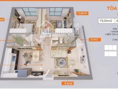 Quỹ căn 2 phòng ngủ giá tốt nhất chung cư le grand jardin brg sài đồng long biên 2