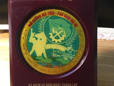 Liễng tiểu đoàn Công binh 206 Bộ Quốc phòng nhân kỷ niệm 55 năm ngày thành lập, có đế để bàn, kích 0