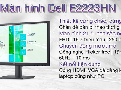 Màn hình máy tính Dell 21.5  E2223HN  ✨ 0