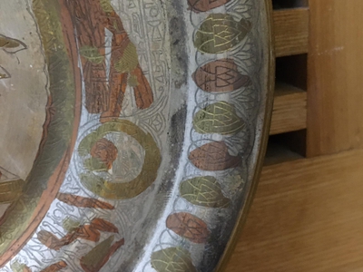 Đĩa đồng Ai cập, hoa văn tlnh xảo chi tiết hình các hoa văn cổ đại đặc trưng của nền văn minh Ai cập 2