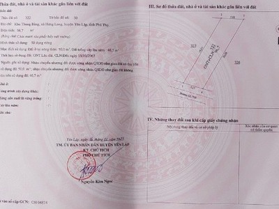 Một lô giá đẹp nhất khu vực.mặt quốc lộ 70b khu thung bằng - hưng long - yên lập - phú thọ. 0