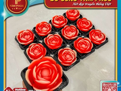 Rau Câu Hoa Trà Trong Mâm Cúng Mụ 0