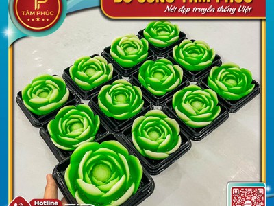 Rau Câu Hoa Trà Trong Mâm Cúng Mụ 4