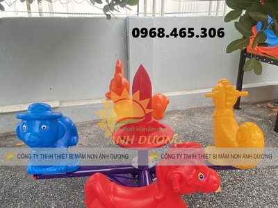 Đu quay trẻ em mâm xoay trẻ em 4 chỗ ngồi, 6 chỗ ngồi giá rẻ 5