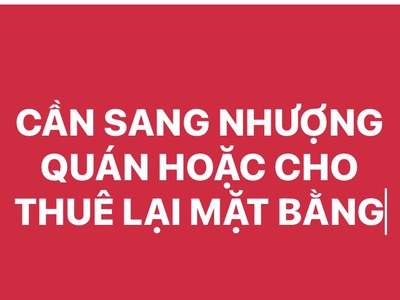 Cần sang nhượng lại quán ăn hoặc cho thuê lại mặt bằng tại vĩnh phúc 0